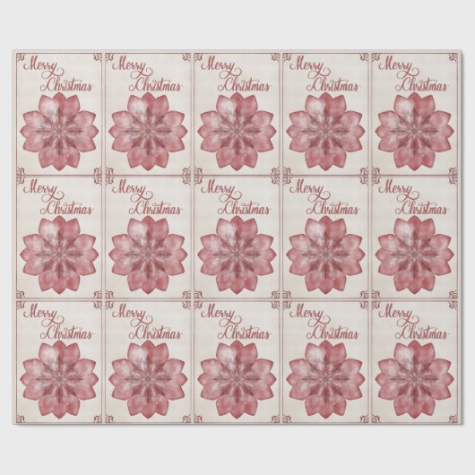 Poinsettia geschenkpapier (Flach)