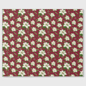 Poinsettia Geschenkpapier (Flach)