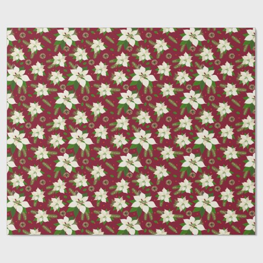 Poinsettia Geschenkpapier (Flach)