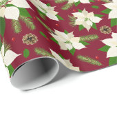 Poinsettia Geschenkpapier (Rolleneckpunkt)