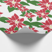 Poinsettia Geschenkpapier (Ecke)