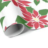Poinsettia Geschenkpapier (Rolleneckpunkt)
