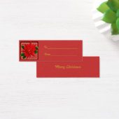 Poinsettia Gift Tag (Schreibtisch)