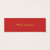 Poinsettia Gift Tag (Rückseite)