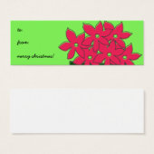 Poinsettia Gift Tag (Vorne & Hinten)