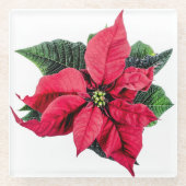 Poinsettia Glasuntersetzer (Vorderseite)