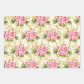 Poinsettia Goldpalme Tree Geschenkpapier Set (Vorderseite 3)