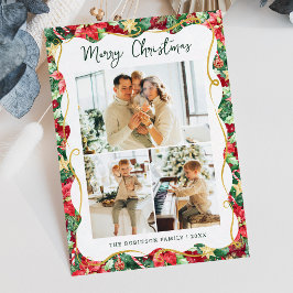 Poinsettia Greenery Muster Weihnachten 3 Foto