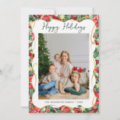 Poinsettia Grüne Muster Weihnachten 1 Foto (Vorderseite)