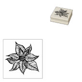 Poinsettia Gummistempel (Stempel)