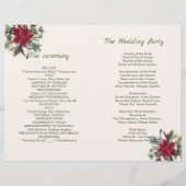 Poinsettia, Heilige, Kiefernweihnachtsprogramm (Rückseite)