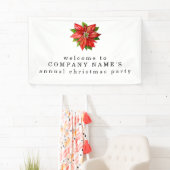 Poinsettia Herzlich willkommen im Weihnachtsgeschä Banner (Insitu)