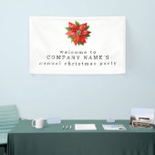 Poinsettia Herzlich willkommen im Weihnachtsgeschä Banner (Messeveranstaltung)