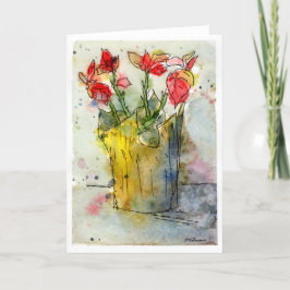 Poinsettia Holiday Grußkarte Feiertagskarte