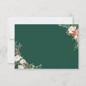Poinsettia Ivory UAWG RSVP Karte (Rückseite)