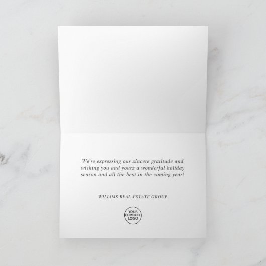 Poinsettia & Kardinal Weihnachtsgrüße Feiertagskarte (Innenseite)