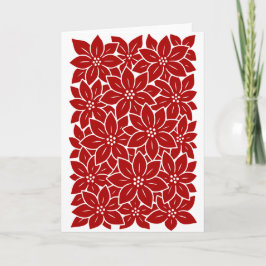 Poinsettia Karte