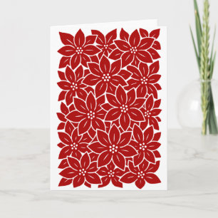 Poinsettia Karte