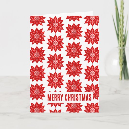 Poinsettia Karte (Vorderseite)