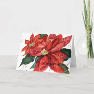 Poinsettia-Karte Feiertagskarte
