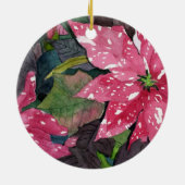 Poinsettia Keramikornament (Hinten)