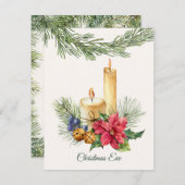 Poinsettia, Kerzen, Kiefer, Glocken Weihnachten