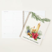 Poinsettia, Kerzen, Kiefer, Glocken Weihnachts-Par Planer (Anzeige)