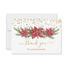 Poinsettia, Kiefer, Goldkonfetti Weihnachten