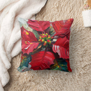 Poinsettia Kissen