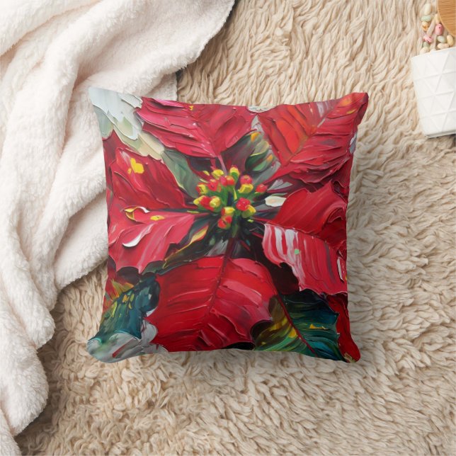 Poinsettia Kissen (Decke)