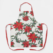Poinsettia Kitchen Schürze Allover Print (Vorderseite)