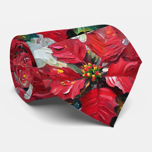 Poinsettia Krawatte (Gerollt)