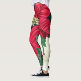 Poinsettia Leggings
