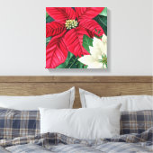 Poinsettia Leinwanddruck (Insitu (Schlafzimmer))