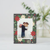 Poinsettia & Mistletoe - Foto für Weihnachten (Stehend Vorderseite)