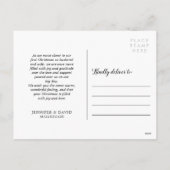 Poinsettia & Mistletoe - Foto für Weihnachten (Rückseite)