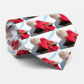 Poinsettia mit Kerze Krawatte (Gerollt)