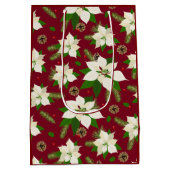 Poinsettia Mittlere Geschenktüte (Rückseite)