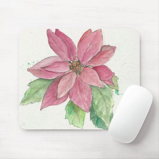 Poinsettia Mousepad (Mit Mouse)