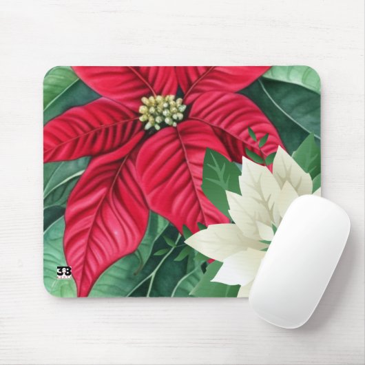 Poinsettia Mousepad (Mit Mouse)
