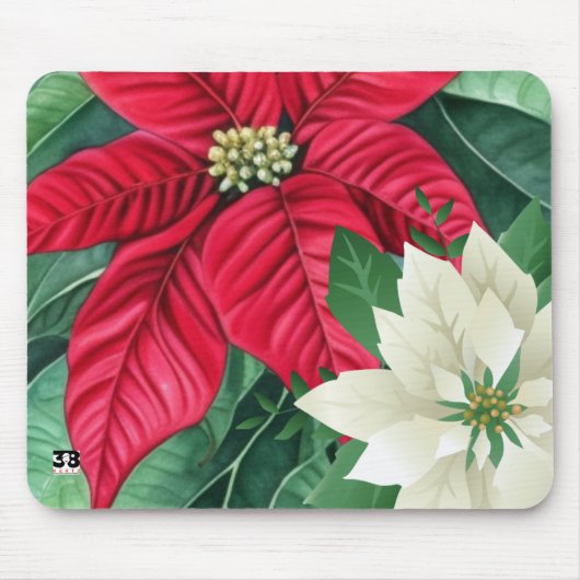 Poinsettia Mousepad (Vorne)