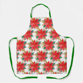 Poinsettia-Muster Schürze (Vorderseite)