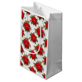 Poinsettia Needlework Weihnachtsfeiertage Falten Kleine Geschenktüte