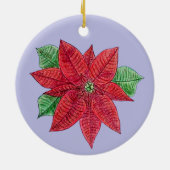 Poinsettia Ornament - Lavendel Hintergrund (Hinten)