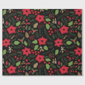 Poinsettia-Packpapier Geschenkpapier (Flach)