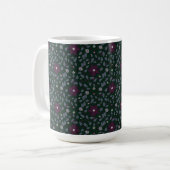 Poinsettia Paradise Coffee Tasse Dark (Vorderseite Links)