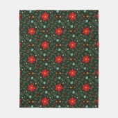 Poinsettia Paradise Fleece Blanket (Vorderseite)