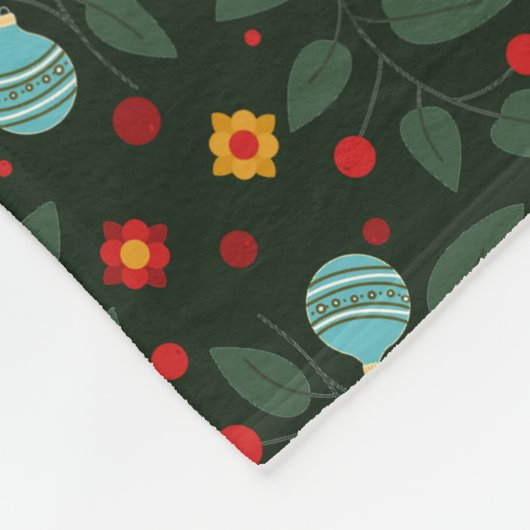 Poinsettia Paradise Fleece Blanket (Ecke)