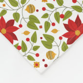 Poinsettia Paradise Fleece Blanket Light (Ecke)