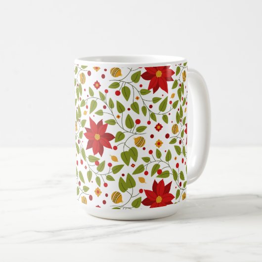Poinsettia Paradise Tasse (VorderseiteRechts)